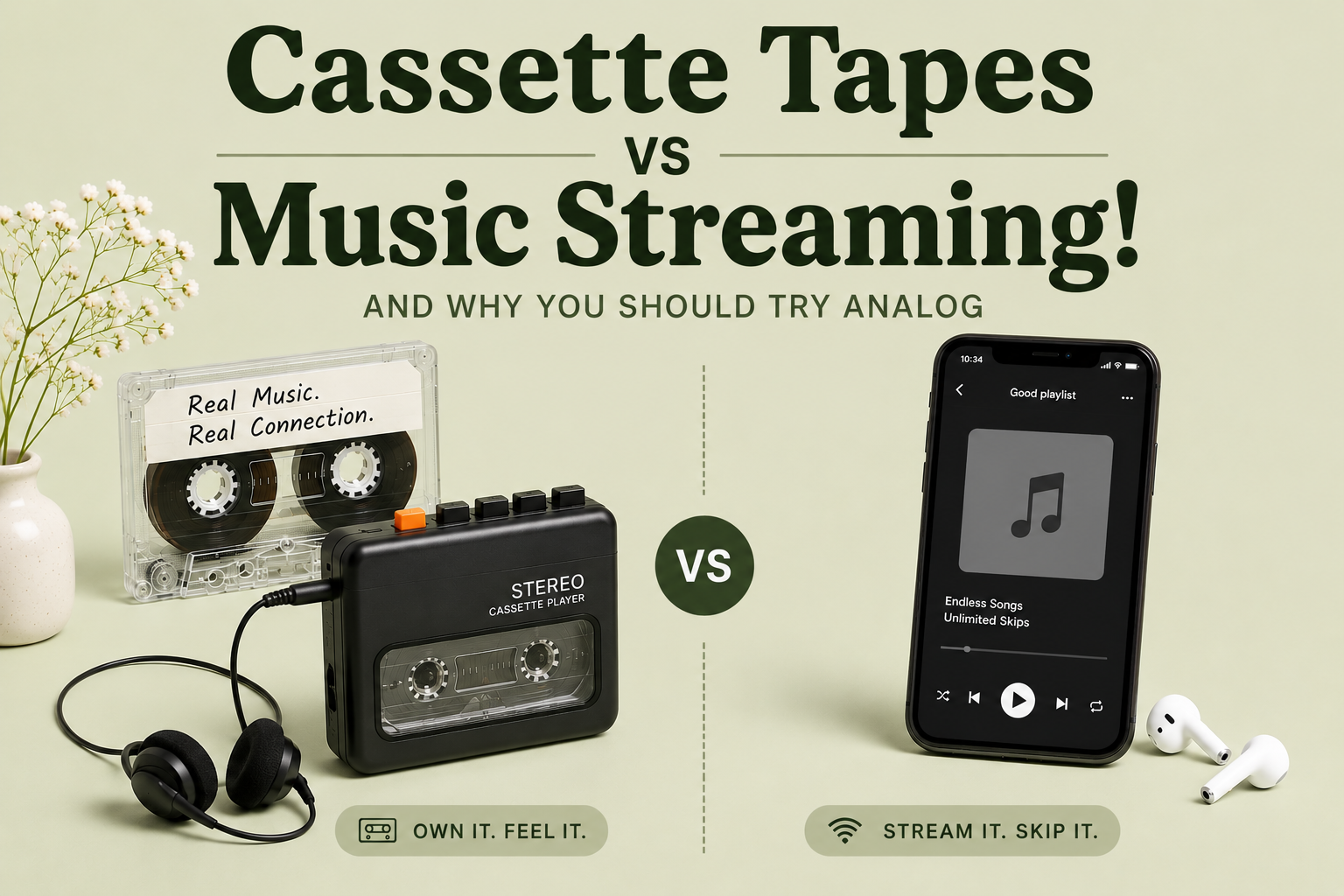 Cassette Tapes vs Music Streaming - Why You Need to Go Back to Analog